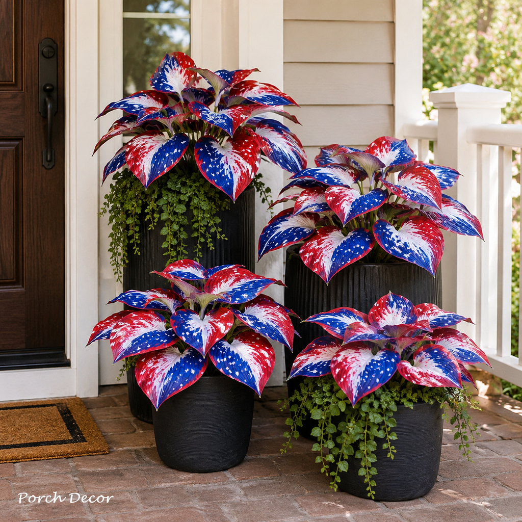 🔥Celebrate America's 250th 🌱UV Resistant Artificial Independence Day Hosta Decor suit🇺🇸