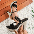 Elegant Women'S Casual Versatile High-Heeled Sandals with a Bohemian Style, Easy Yet Comfortable And Fashionable, Perfect for Travel, Outdoor Wear, And Night Club Parties., Women Shoes