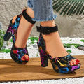 Ladies' New Summer Stylish Versatile High-Heeled Sandals, Easy And Elegant Casual Style