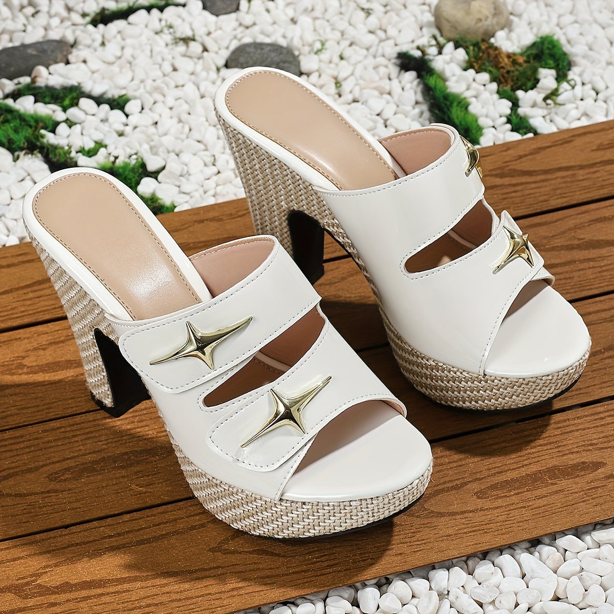 Elegant Women'S Casual Minimalist High-Heeled Sandals with Solid Color And Metal Buckle, Versatile Shoes Suitable for Parties, Banquets, And Leisure., Women Shoes