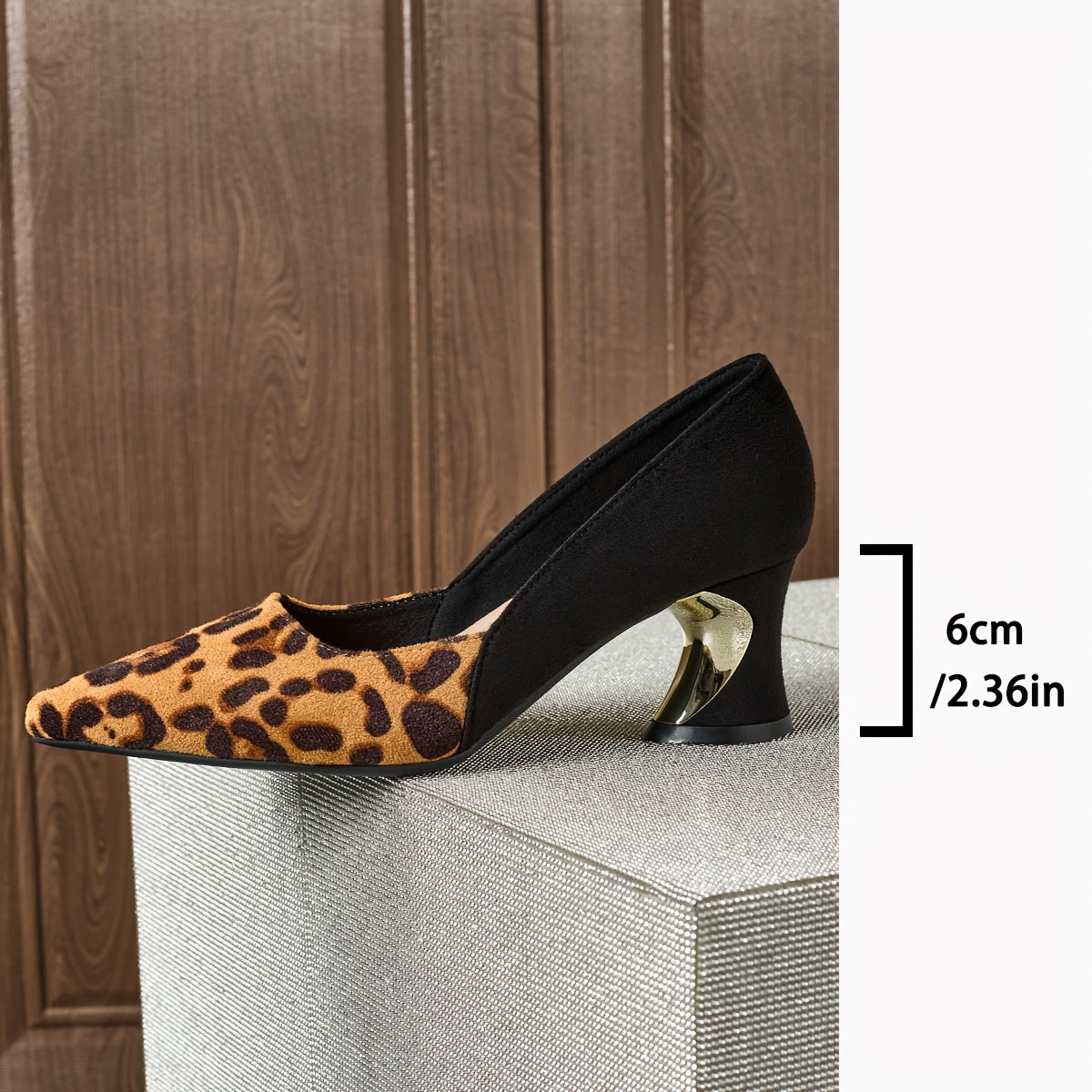 Leopard Print European and American Fashion Pointed New Style Light Luxury High-end Versatile Temperament High Heels, Women Shoes