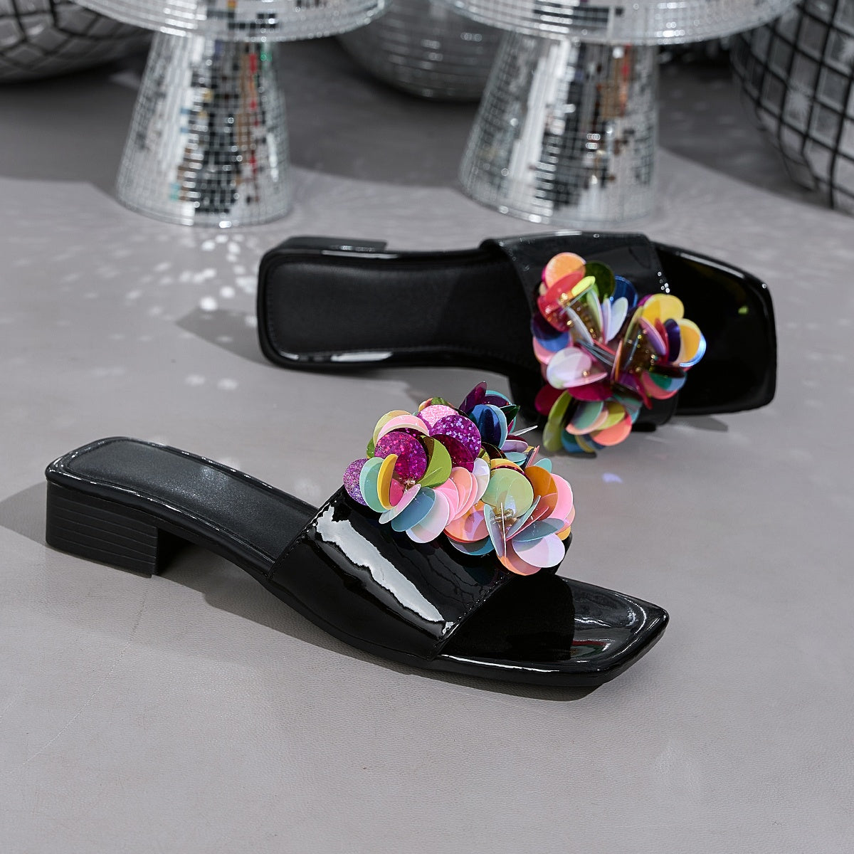 Elegant Women'S Candy-Colored 3D Decorative Sandals, Women Shoes