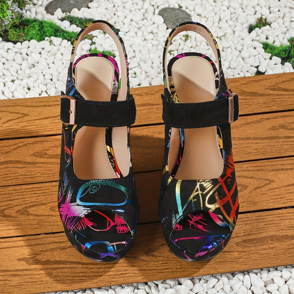 Summer New Fashion Versatile European and American High Heel Women's Sandals, Women Shoes