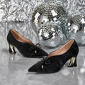Elegant Women'S Fashionable Pointed High Heels, Comfortable Chunky Heel Casual Versatile Style., Women Shoes