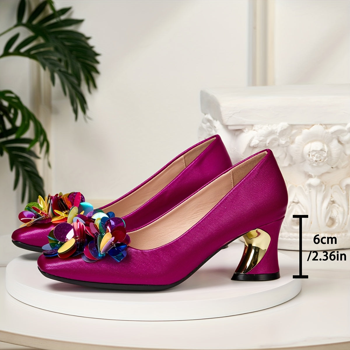 Elegant Women'S High Heels with a Chunky Square Toe, Stylish And Suitable for Weddings, Parties, Dances, Outdoor Wear, And Travel in Any Setting., Women Shoes