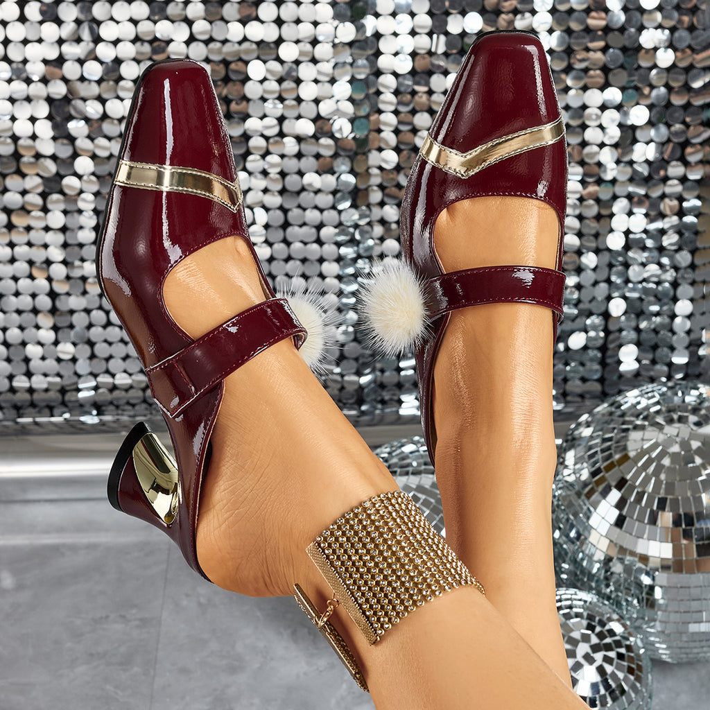 Elegant Women'S High-Heeled Sandals with a Stylish Chunky Heel And Furry Design, Suitable for Weddings, Parties, Proms, And Any Outdoor Travel Occasions., Women Shoes