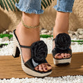 Elegant Women's High Heel Sandals, Square-Toe Printed Open-Toe Slip-On, Suitable for Banquets, Weddings, Parties, and Evening Outings, Women Shoes