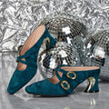 Elegant Women's High Heel Closed Toe Slide Sandals, Fashionable and Versatile Women's Shoes, Women Shoes