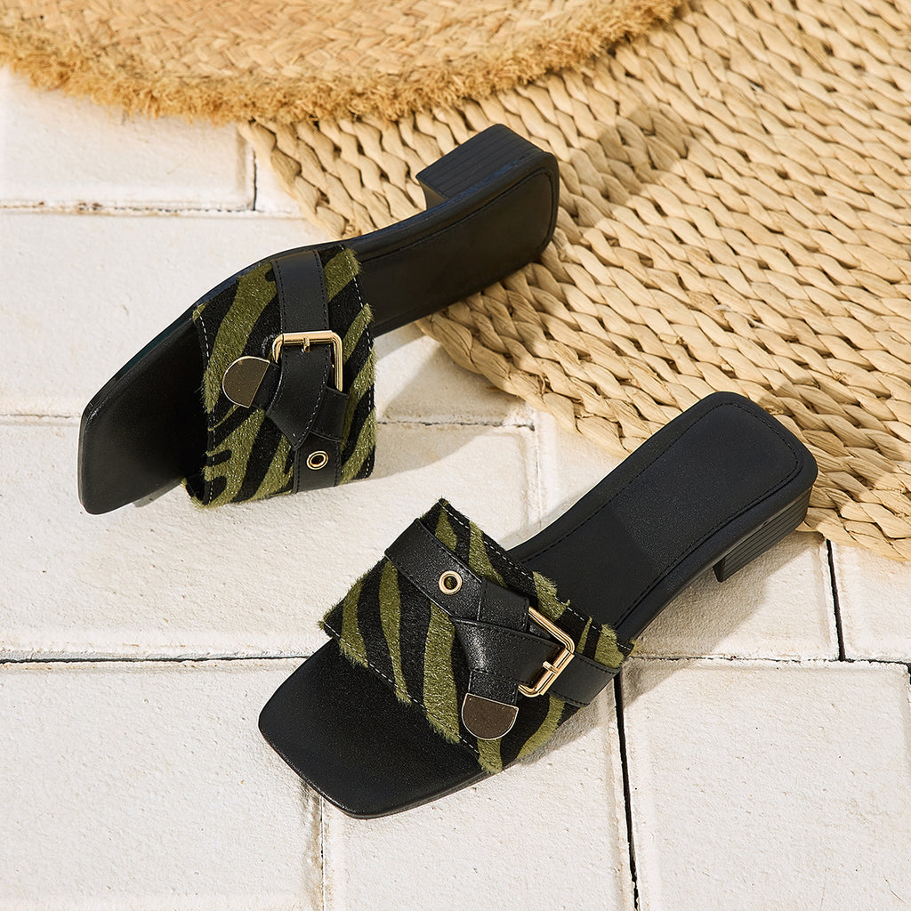 Elegant Women'S Vintage Comfortable Versatile Half-Slide Sandals, Women Shoes