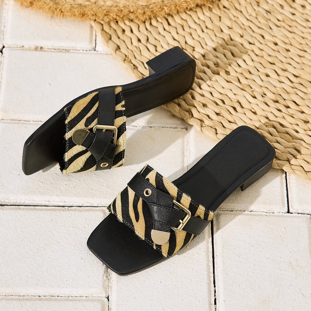 Elegant Women'S Vintage Comfortable Versatile Half-Slide Sandals, Women Shoes