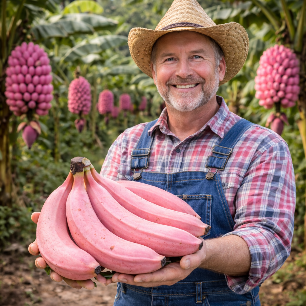 Premium Pink Banana Seeds – Sweet. Nutrient-Rich & Fast-Growing Tropical Variety