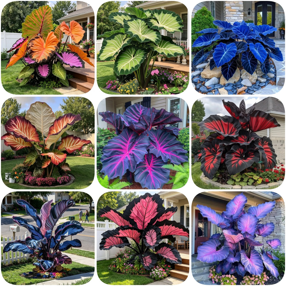🌈 Giant Caladium Bulbs 🎊The color wizard that creates a dream garden 🌿✨