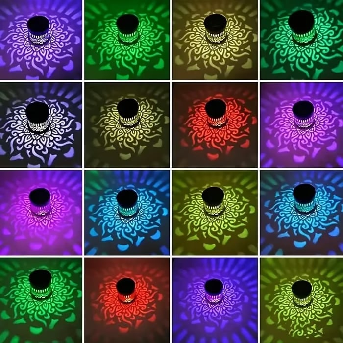 Solar Mandala Wall Light | Outdoor Garden Fence Projector Lamp 🪐🌌