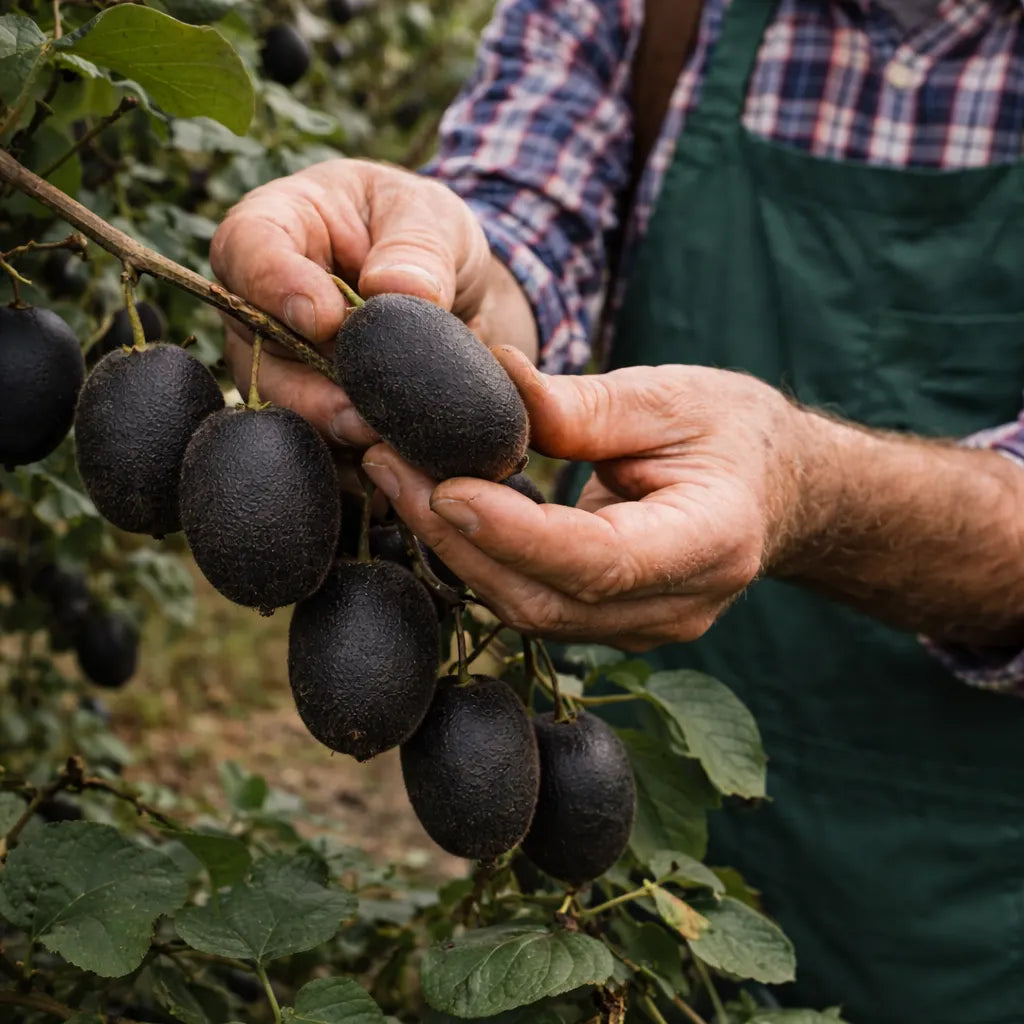🥝Black Diamond Ruby Kiwi Seeds – Sweet. Nutrient-Rich & Easy to Grow at Home