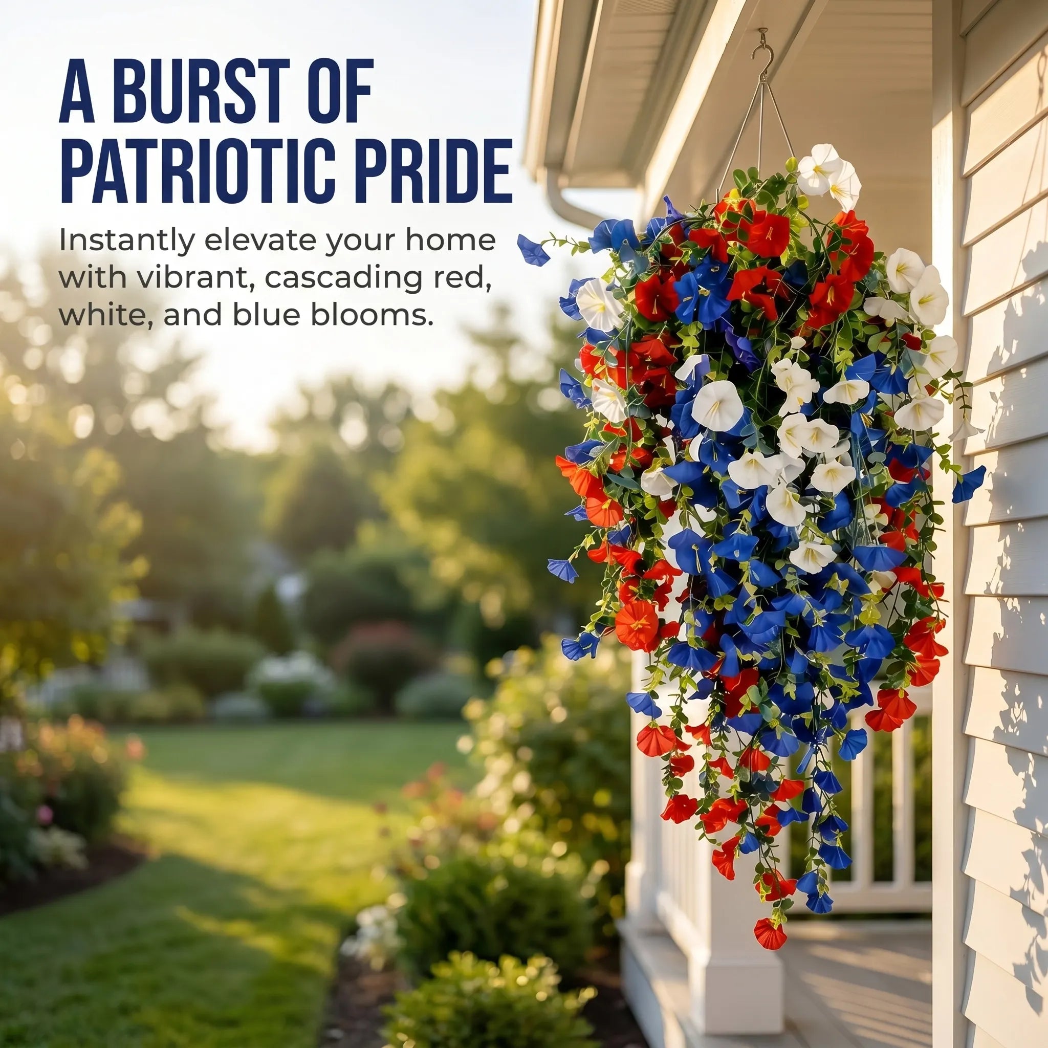 🇺🇸4th of July Decoration Tricolor Patriotic Artificial Flower✨