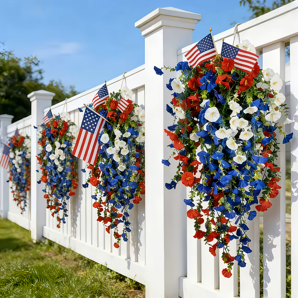 🇺🇸4th of July Decoration Tricolor Patriotic Artificial Flower✨