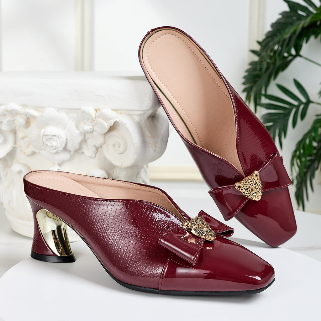 Elegant Women's High Heel Sandals with Chunky Block and Square Toe Slippers for Weddings, Balls, Parties & Casual Wear, Women Shoes