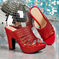 Elegant Comfortable High-Heeled Sandals for Women | Open-Toed, Parties, Proms, Outdoor, Travel, Any Occasion