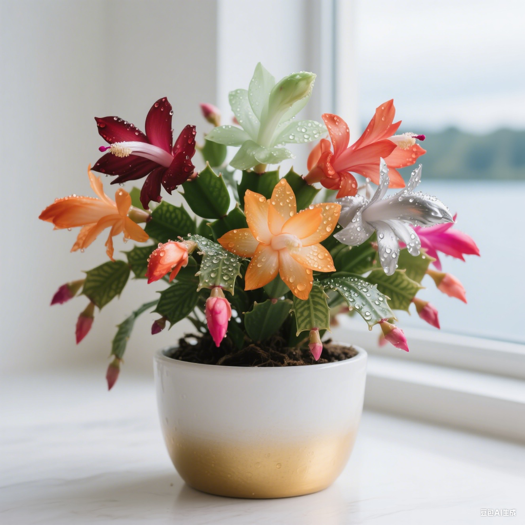 🌸 Mix Colors Schlumbergera Seeds – Easy-Care Blooms in Every Shade. Even in Winter ❄️🌈