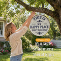 This Is My Happy Place Door Sign
