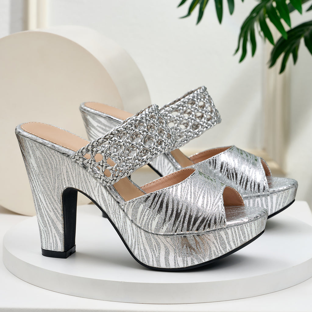 Elegant Women's Fashion Open-Weave High-Heel Sandals, Women Shoes