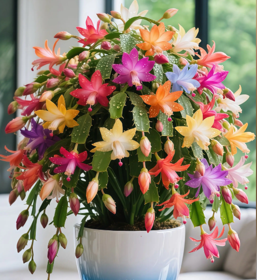 🌸 Mix Colors Schlumbergera Seeds – Easy-Care Blooms in Every Shade. Even in Winter ❄️🌈