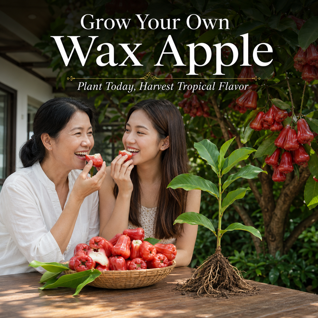 Live Wax Apple Tree Starter – Sweet. Crisp Tropical Fruit