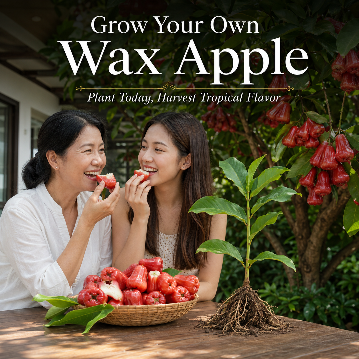 Live Wax Apple Tree Starter – Sweet. Crisp Tropical Fruit
