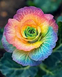 🌈 Rainbow Ornamental Cabbage Seeds