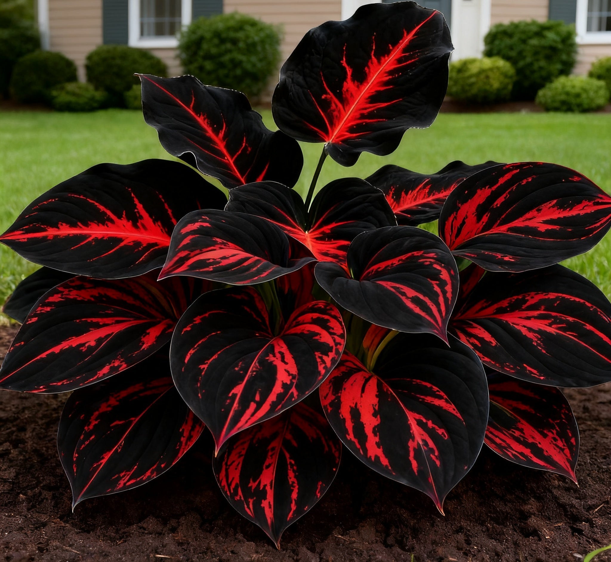 🔥🌌 Glow-in-the-Dark Garden Magic: Rare Dark Blue Flame Hostas Seeds
