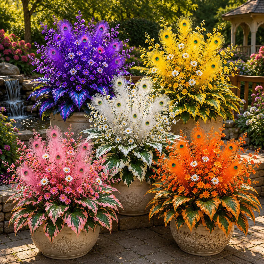 🔥LAST DAY SALE 49% OFF-🏠🤗 Peacock Flame Hosta Seeds💥 Stunning Colors That Brighten Any Space