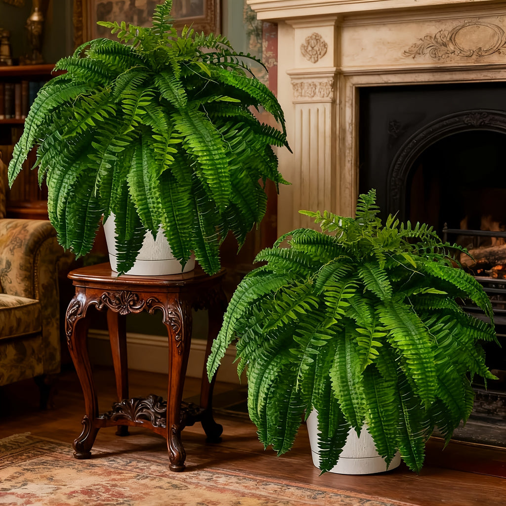 🌱 UV Resistant Ferns Artificial Plants Large for Planters. Office & Home Decor. Outdoor & Indoor