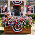 🔥4th of July Hot Sale 60% Off 🔥 Patriotic Red White Blue Artificial Flowers💐