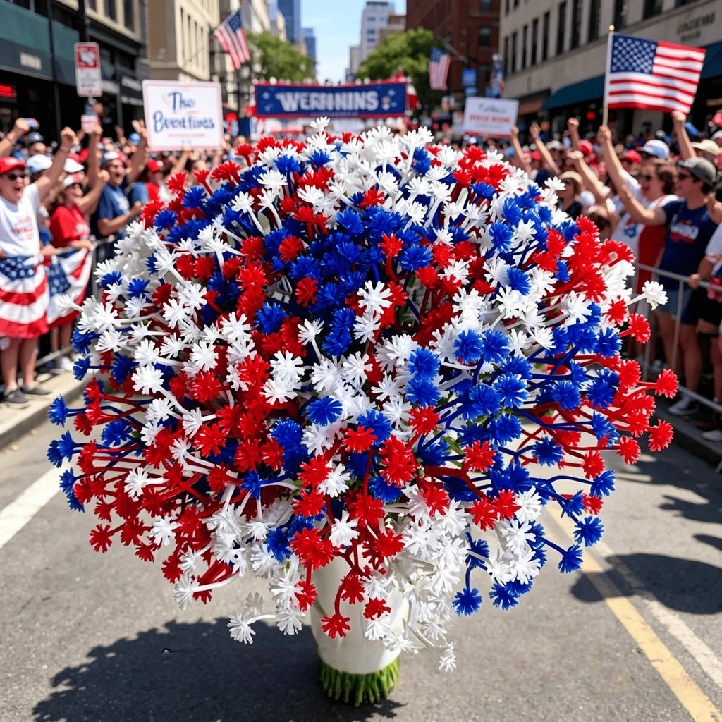 🔥4th of July Hot Sale 60% Off 🔥 Patriotic Red White Blue Artificial Flowers💐