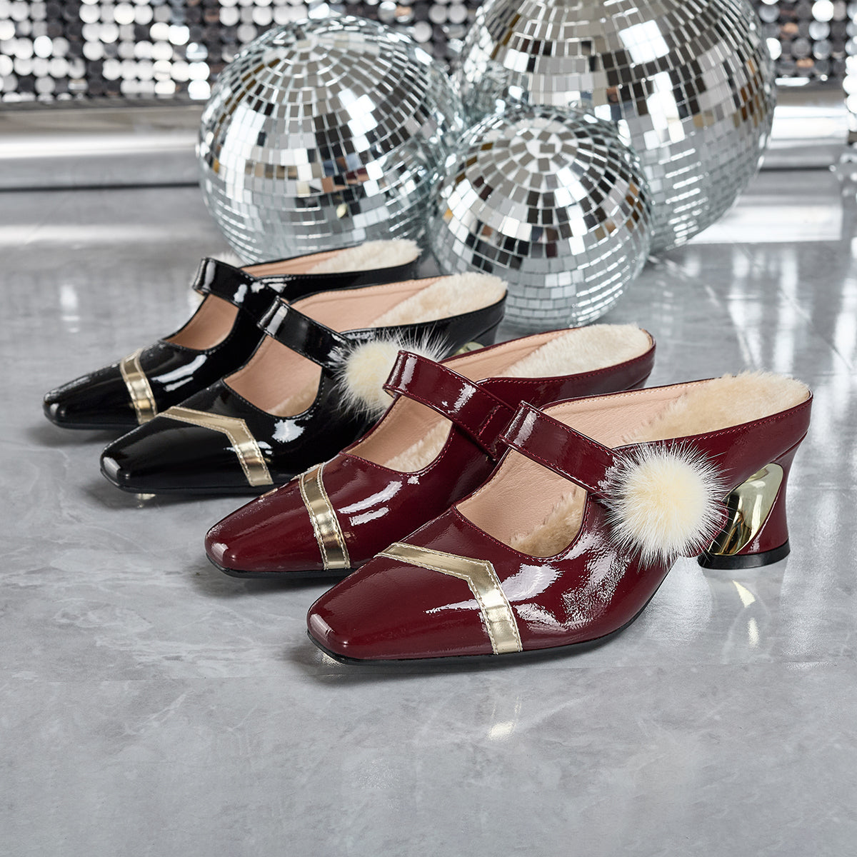 Elegant Women'S High-Heeled Sandals with a Stylish Chunky Heel And Furry Design, Suitable for Weddings, Parties, Proms, And Any Outdoor Travel Occasions., Women Shoes