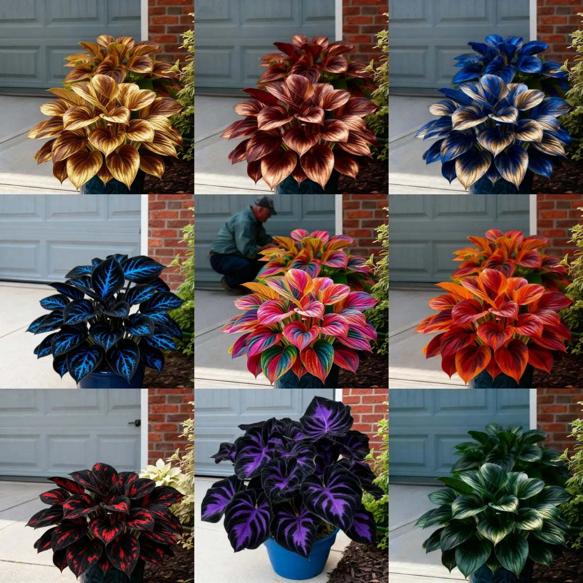 🌈🔥 Limited Edition Rainbow Flame Hostas -Rare Multicolor Foliage. Exclusive to Our Store 🌸
