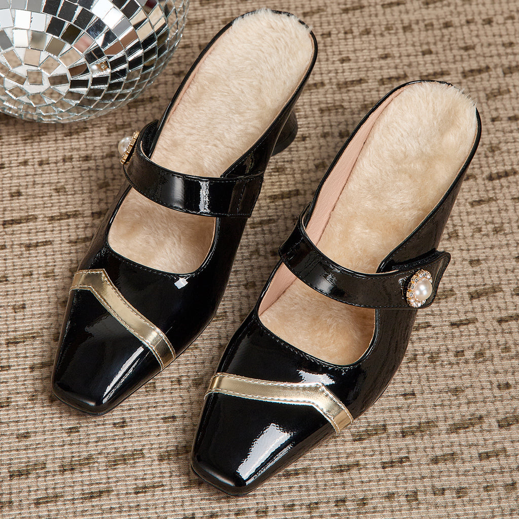 Ladies' Stylish High-Heeled Sandals That Are Comfortable And Casual, Featuring Chunky Heels And Closed Toes, Perfect for Weddings, Dances, Parties, And Casual Outings., Women Shoes