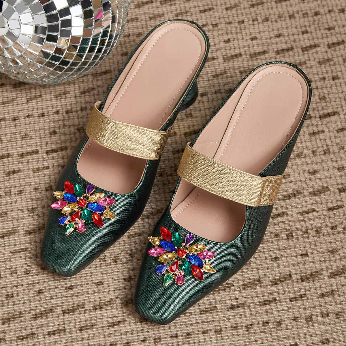 Elegant Women's High Heel Sandals, Fashionable Non-Tiring Thick Heel Slippers with Toe Cover, Suitable for Weddings, Balls, Parties, Casual Outdoor Wear, Women Shoes