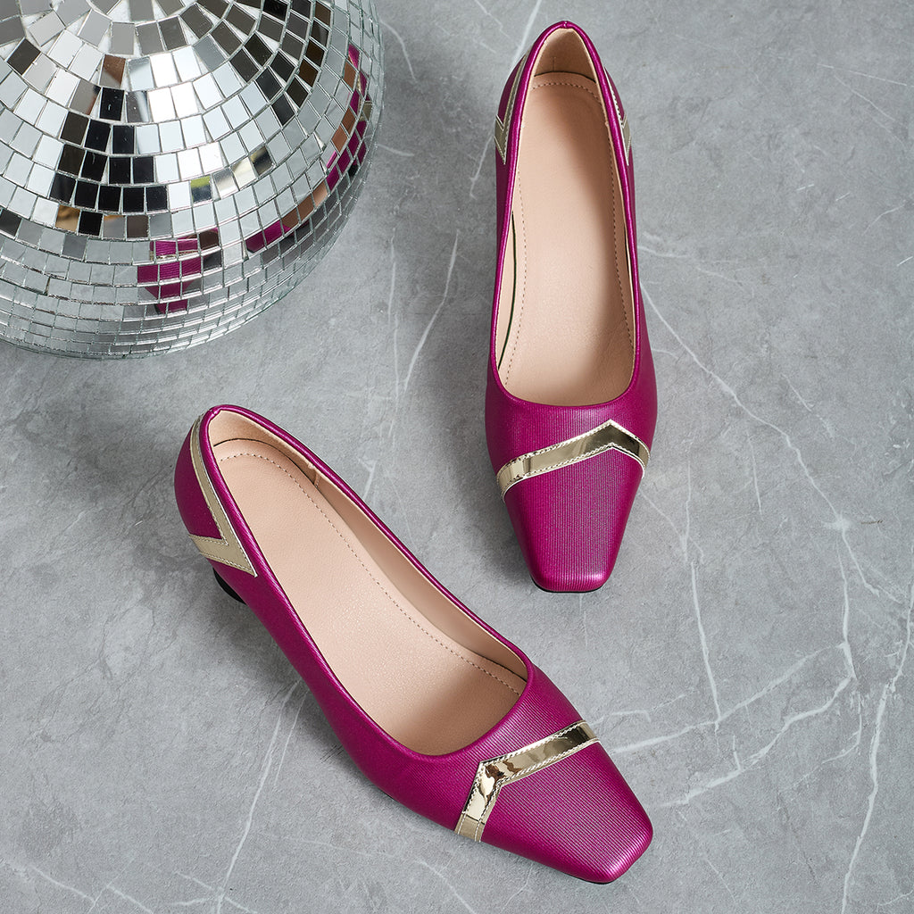 Elegant Women'S Casual Fashion Square-Toe High Heels, Suitable for All Seasons, Perfect for Parties with Comfortable Chunky Heels., Women Shoes