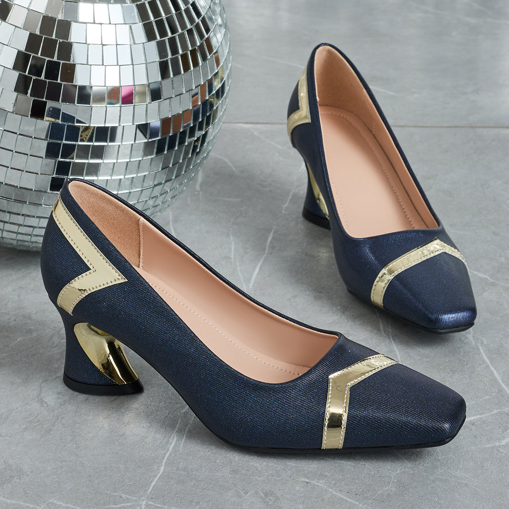 Elegant Women'S Casual Fashion Square-Toe High Heels, Suitable for All Seasons, Perfect for Parties with Comfortable Chunky Heels., Women Shoes