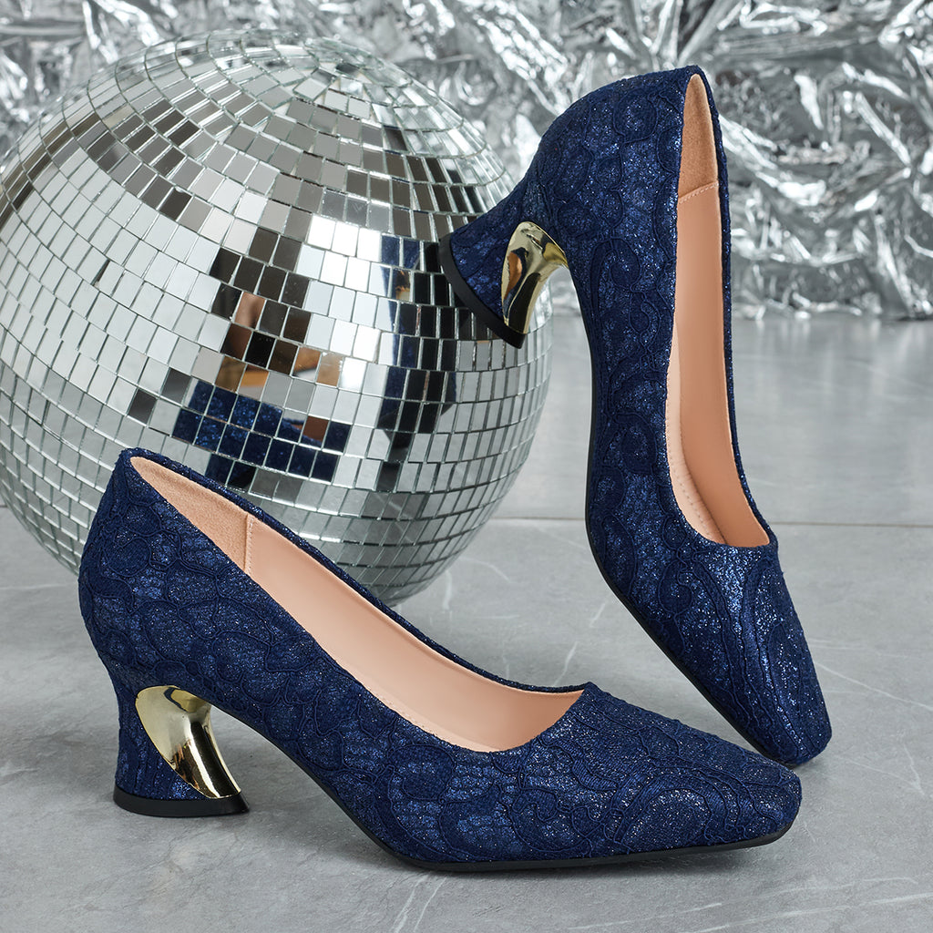 Elegant Women's Fashion Mule Square-Toe High Heels, Comfortable High Heel Chunky Heel Casual Versatile Style, Suitable for Work, Casual, Professional, Party, and Wedding, Women Shoes