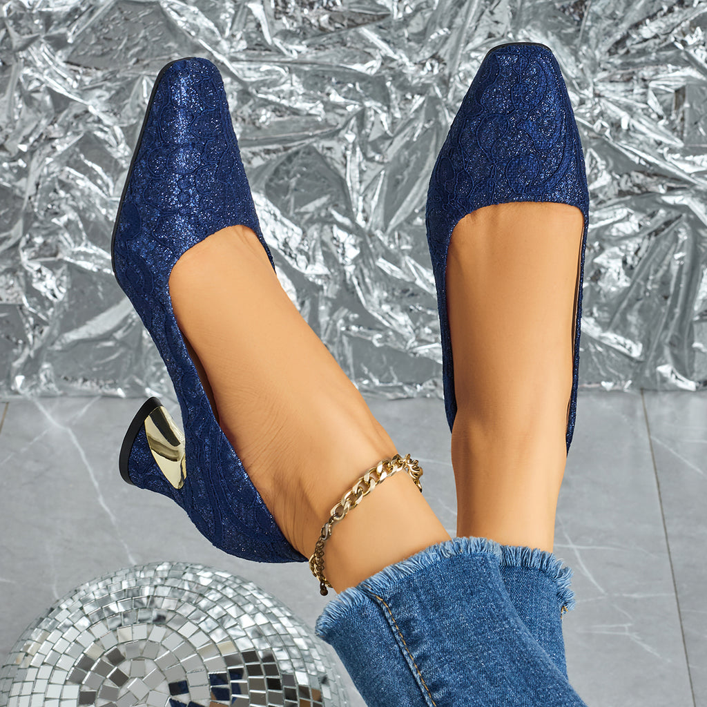 Elegant Women's Fashion Mule Square-Toe High Heels, Comfortable High Heel Chunky Heel Casual Versatile Style, Suitable for Work, Casual, Professional, Party, and Wedding, Women Shoes