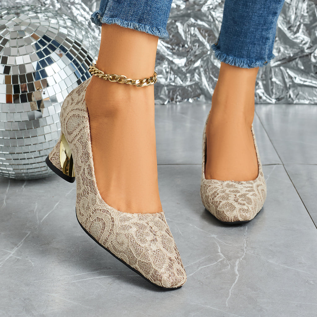 Elegant Women's Fashion Mule Square-Toe High Heels, Comfortable High Heel Chunky Heel Casual Versatile Style, Suitable for Work, Casual, Professional, Party, and Wedding, Women Shoes