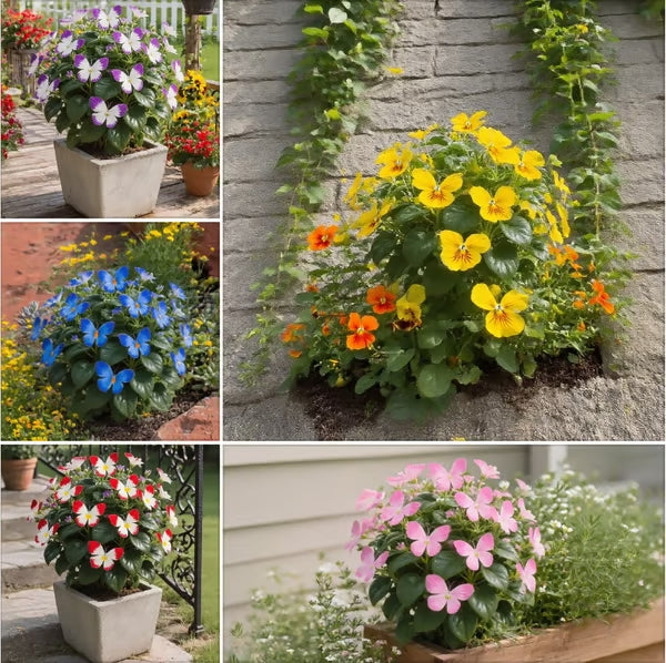 🏆 50K+ SOLD! 🦋🌸 Moonlight Butterfly Flower Seeds – Fall & Winter Planting. Perennial Blooms & Stunning Garden Elegance 🍂