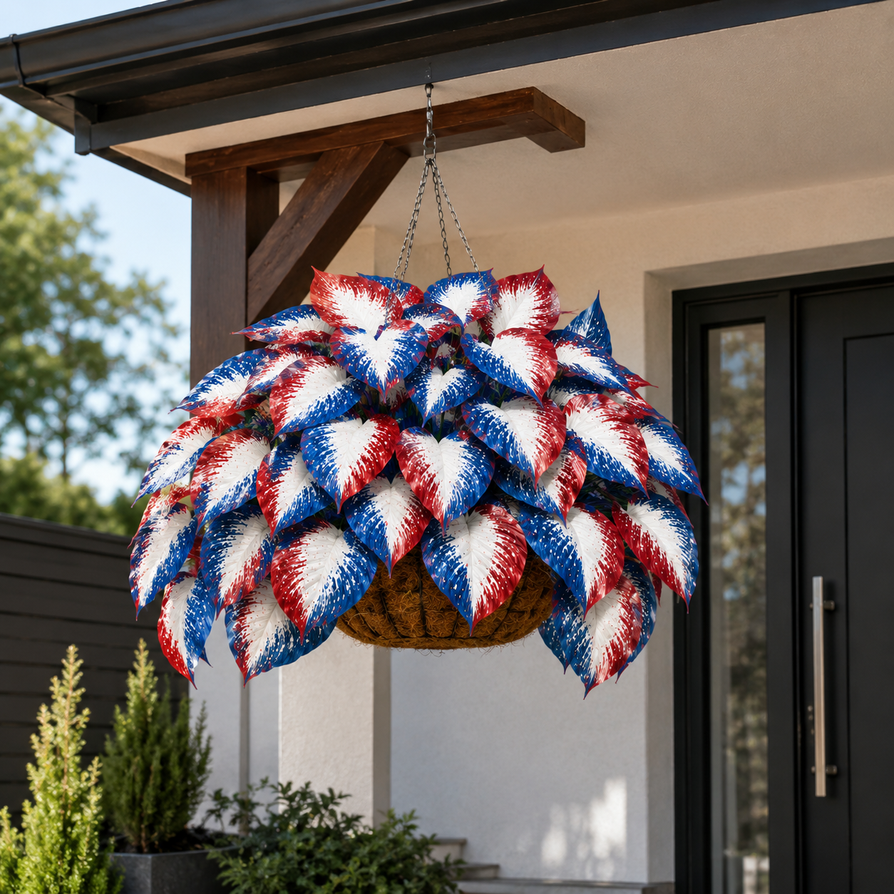 🔥Celebrate America's 250th 🌱UV Resistant Artificial Independence Day Hosta Decor suit🇺🇸