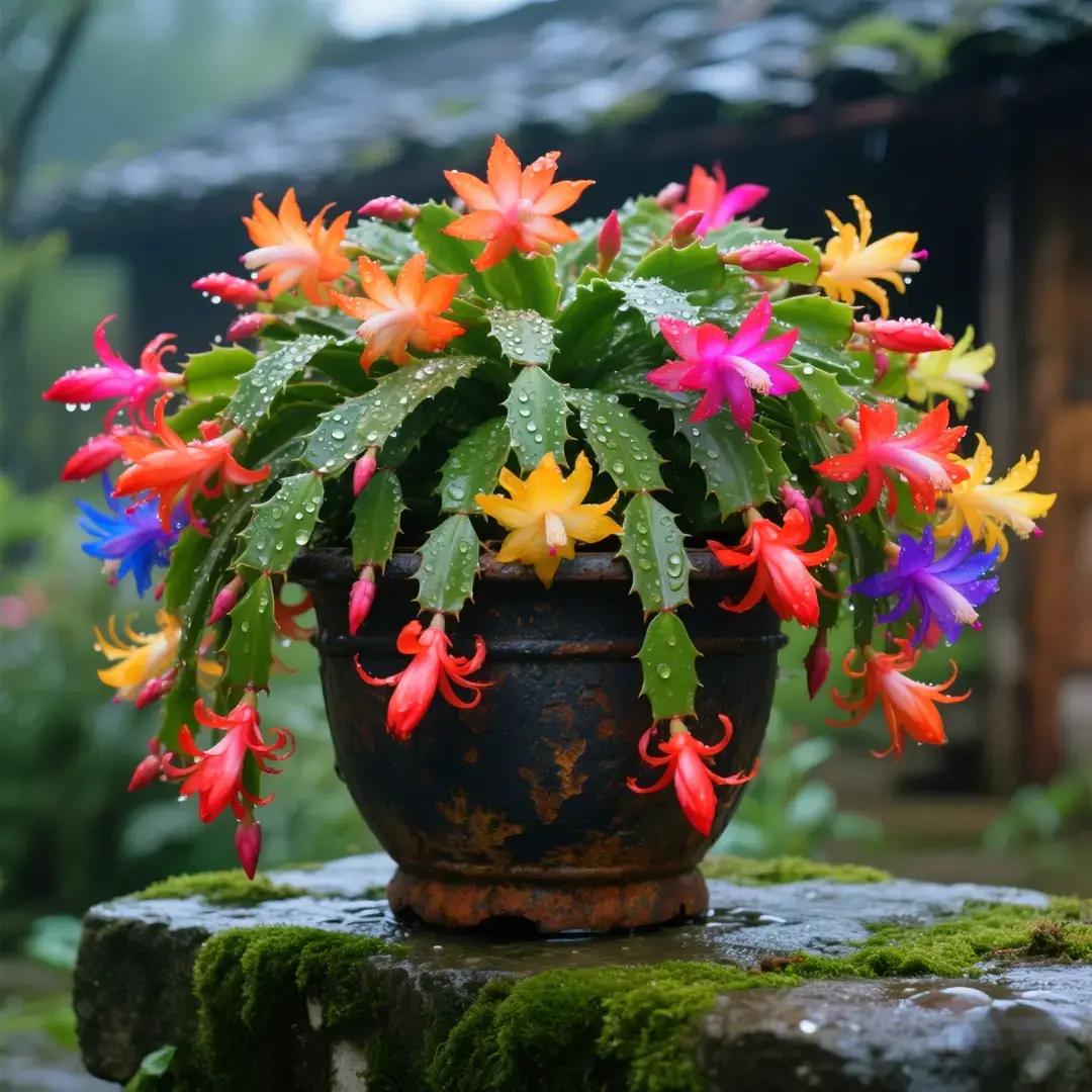 🌸 Mix Colors Schlumbergera Seeds – Easy-Care Blooms in Every Shade. Even in Winter ❄️🌈