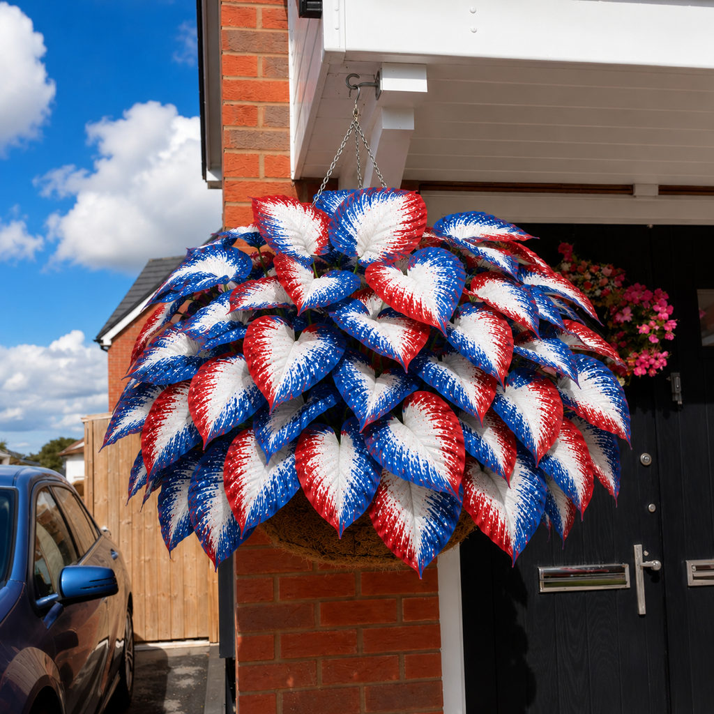 🔥Celebrate America's 250th 🌱UV Resistant Artificial Independence Day Hosta Decor suit🇺🇸