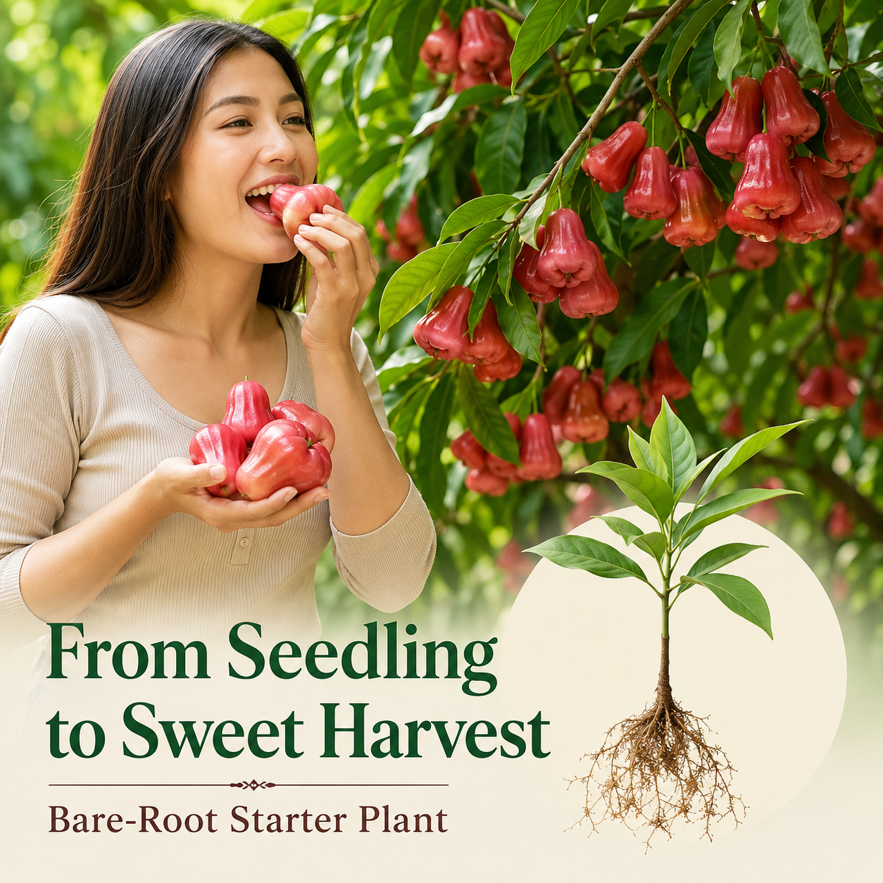 Live Wax Apple Tree Starter – Sweet. Crisp Tropical Fruit