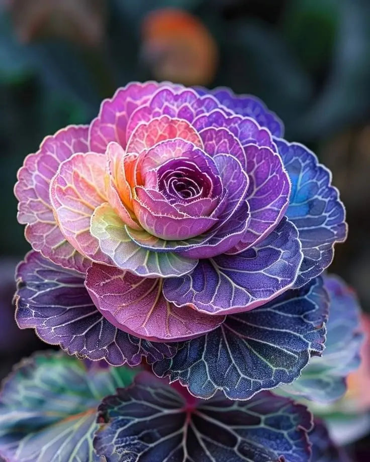 🌈 Rainbow Ornamental Cabbage Seeds