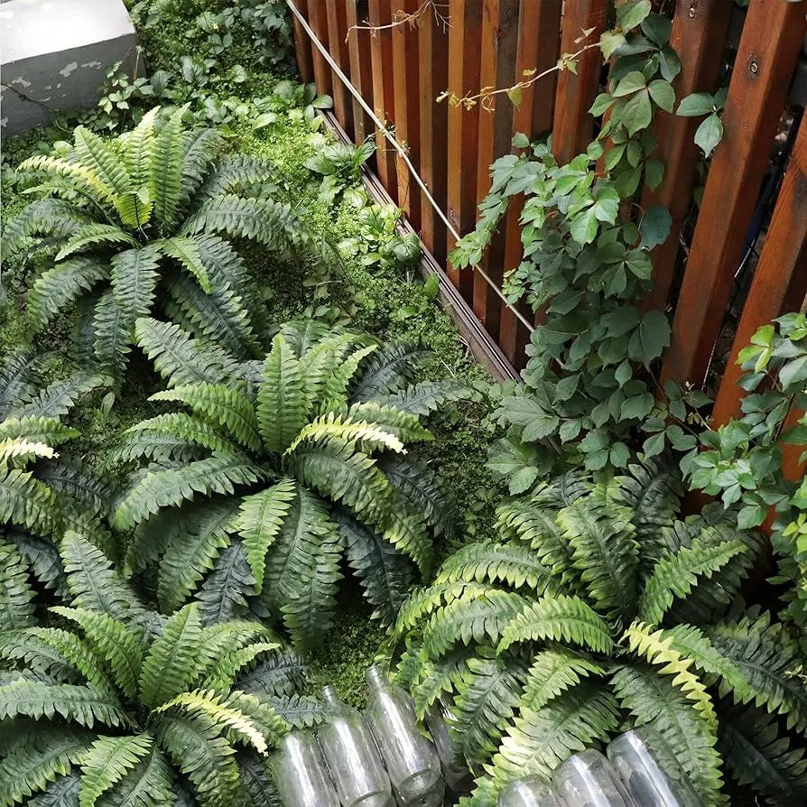 🌱 UV Resistant Ferns Artificial Plants Large for Planters. Office & Home Decor. Outdoor & Indoor
